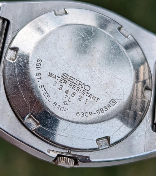 Seiko 5 Automatic Vintage 6309 Day-Date Japan anni 80' Blu