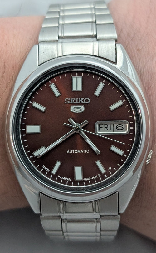 Seiko 5 Mod | Automatic Vintage 7009 | Rosso