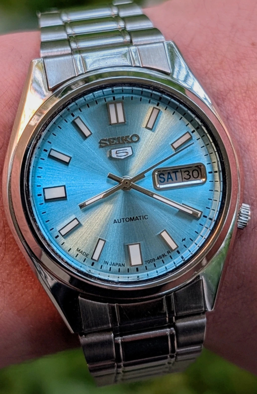 Seiko 5 Automatic Vintage 7009 Celeste